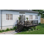 3点セットLOCKFIELD FT40 & Sbs kit & Deck 0 Fortress Building Products Apex 12' x 12' Freestanding PVC Deck
